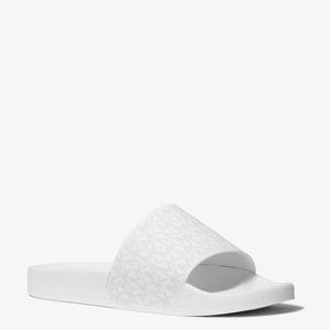 🎁 MICHAEL KORS MENS Jake Logo Slide Sandal